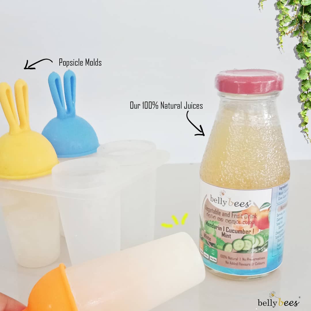 Make Bellybees popsicles