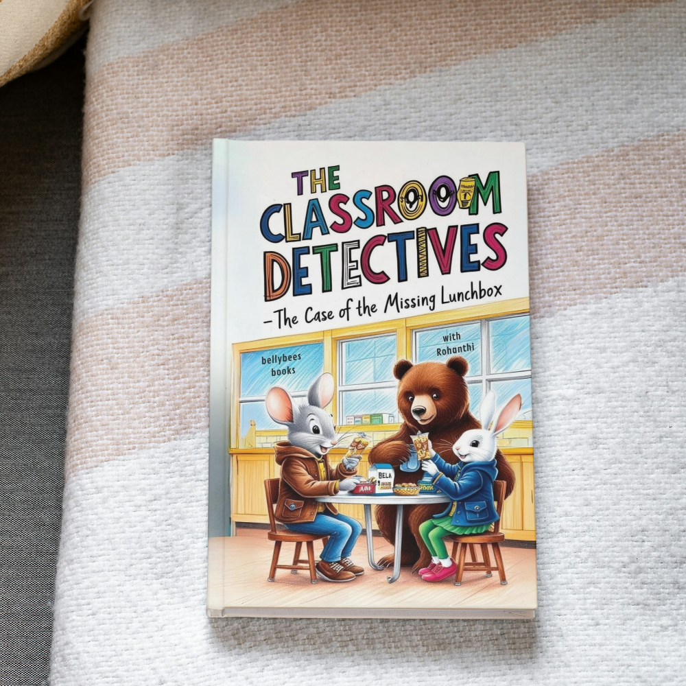 Classroom Detective Book 1 on the bed